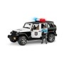 Bruder Jeep Wrangler Unlimited Rubicon de politie cu sirena si figurina